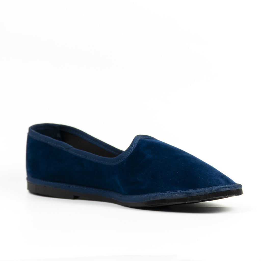 Friulana in velluto blu