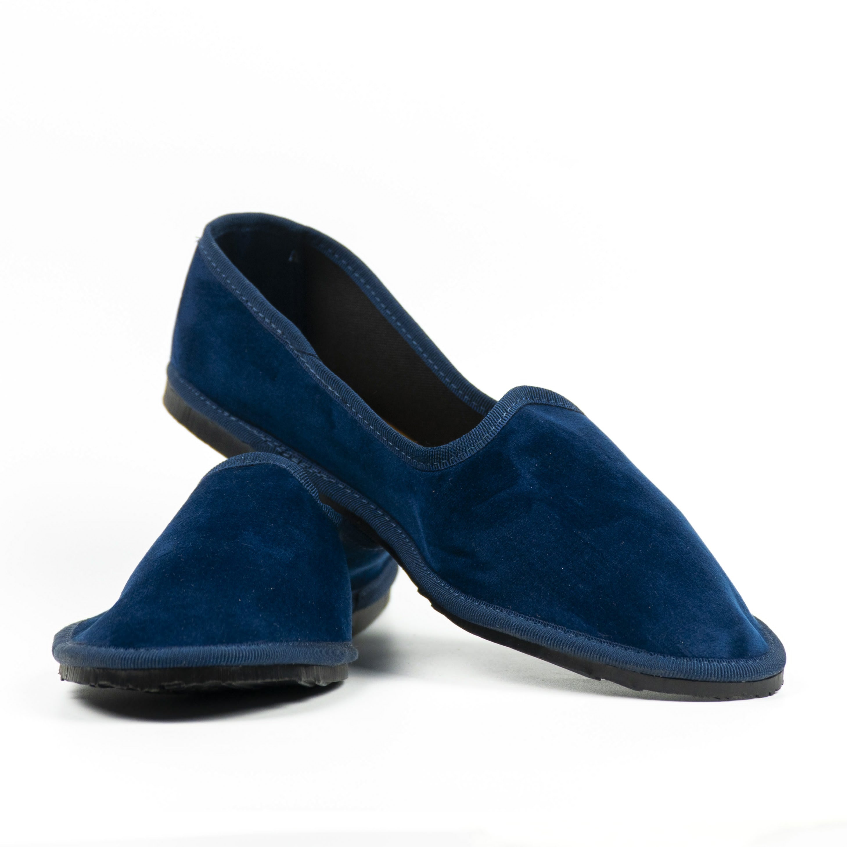 Friulana in velluto blu