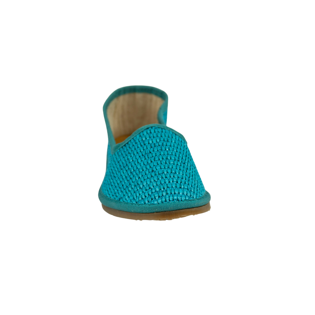 Friulana in rafia turchese