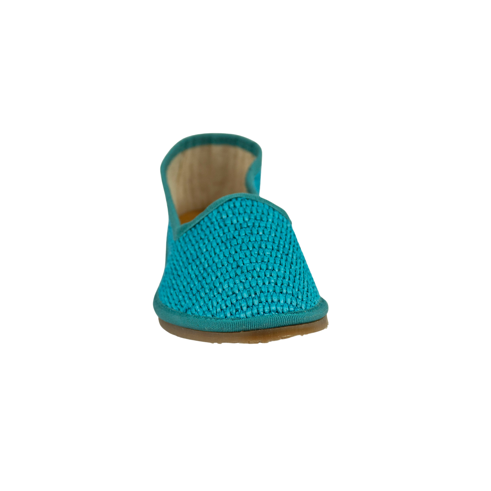 Friulana in rafia turchese