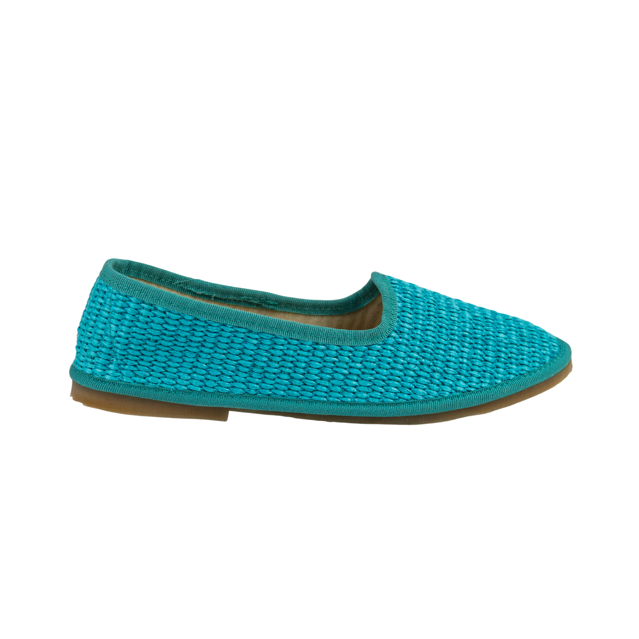 Friulana in rafia turchese