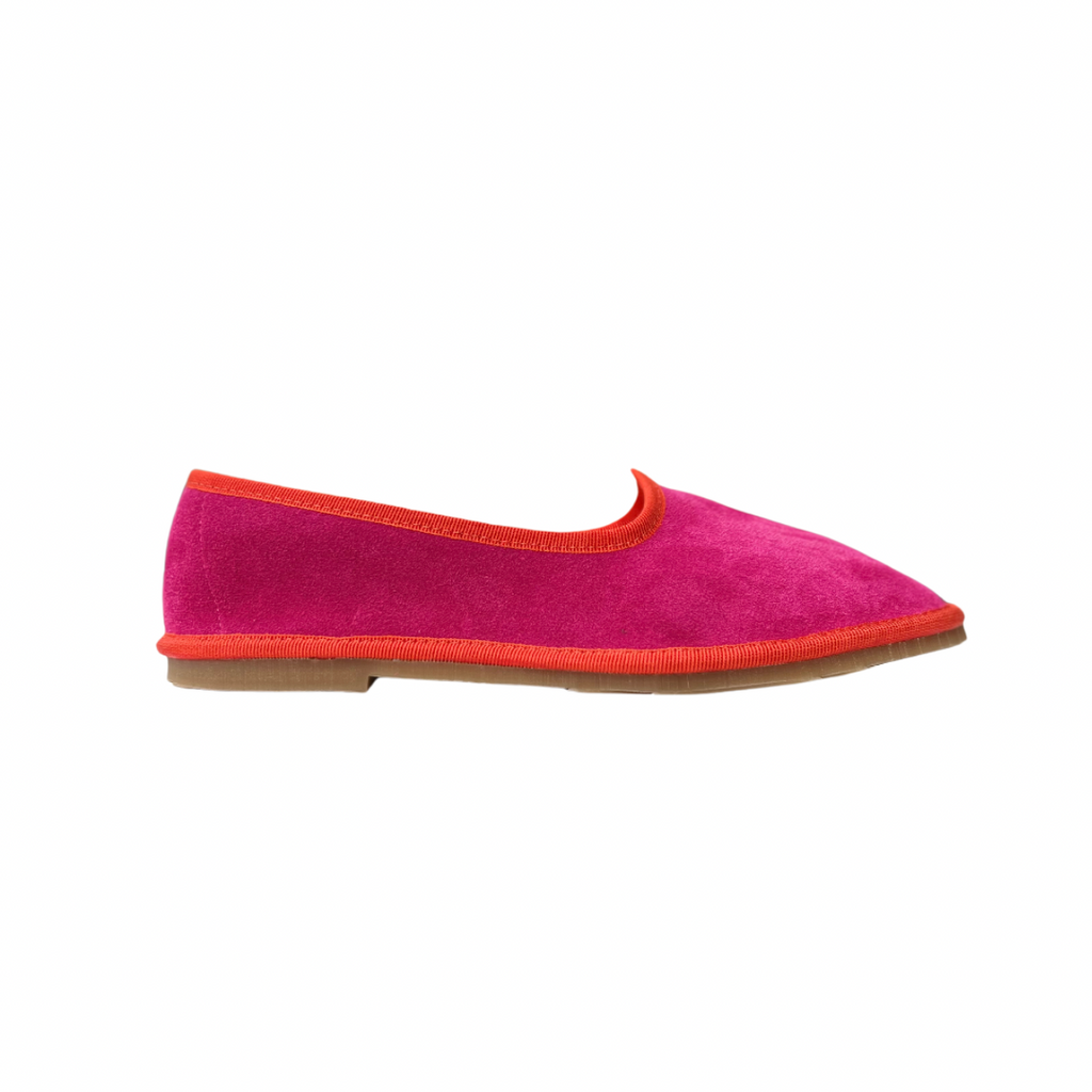 Friulana in camoscio fucsia