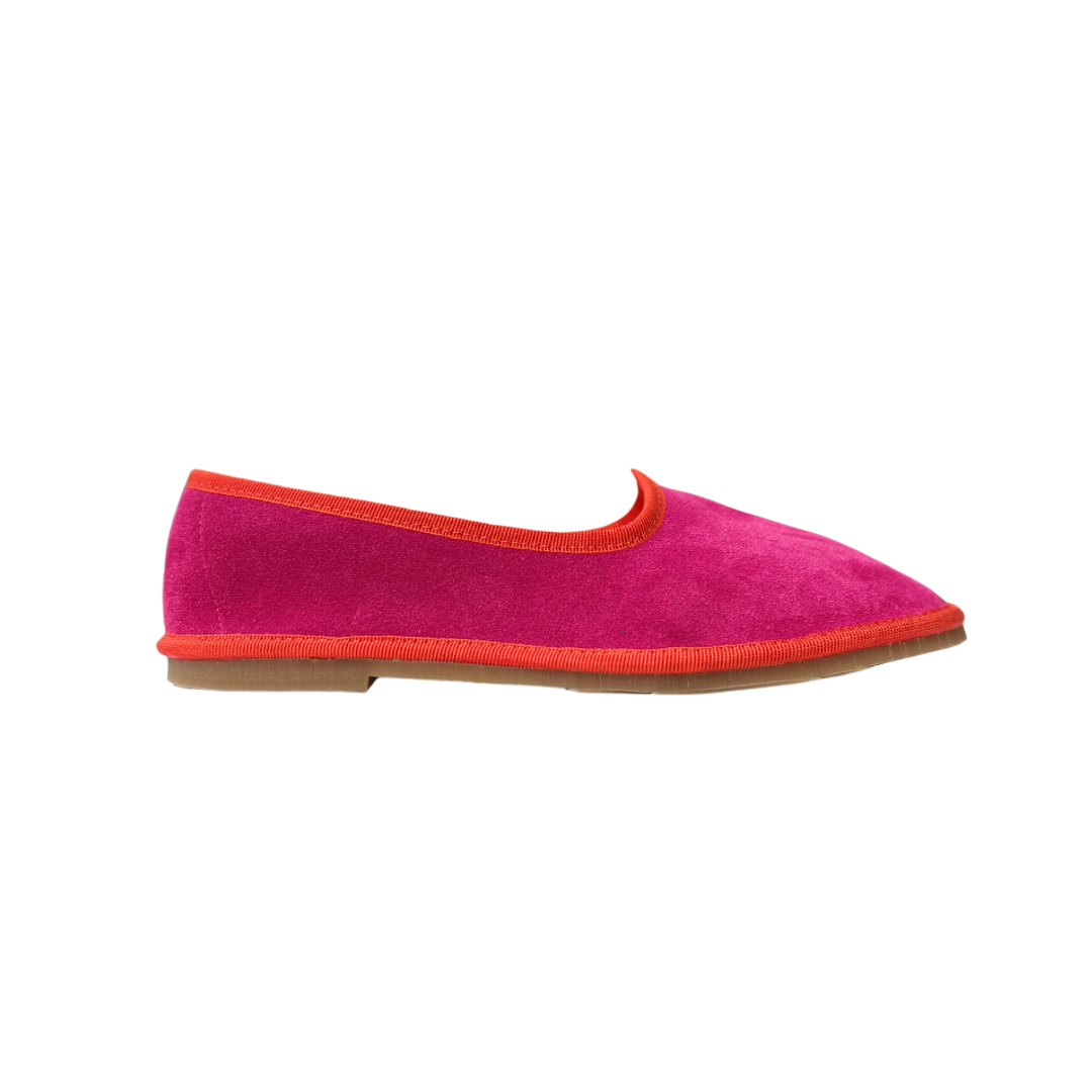 Friulana in camoscio fucsia