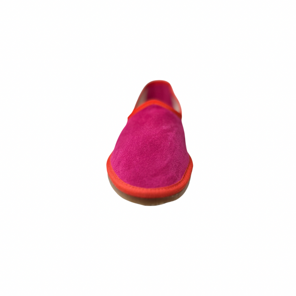 Friulana in camoscio fucsia