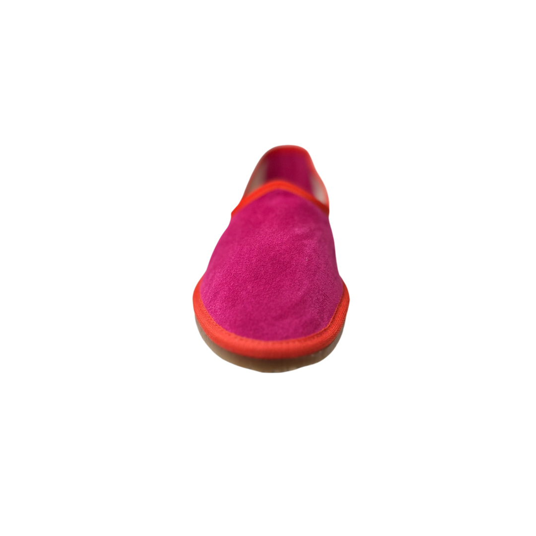 Friulana in camoscio fucsia